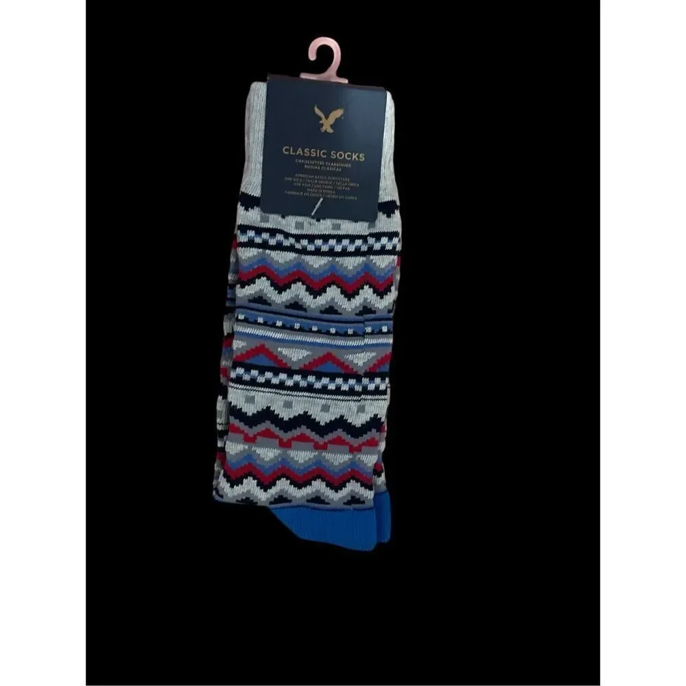 NEW ON WITH TAGS AEROPOSTALE Fair Isle Crew Socks fun pattern Socks Gifts Decors
